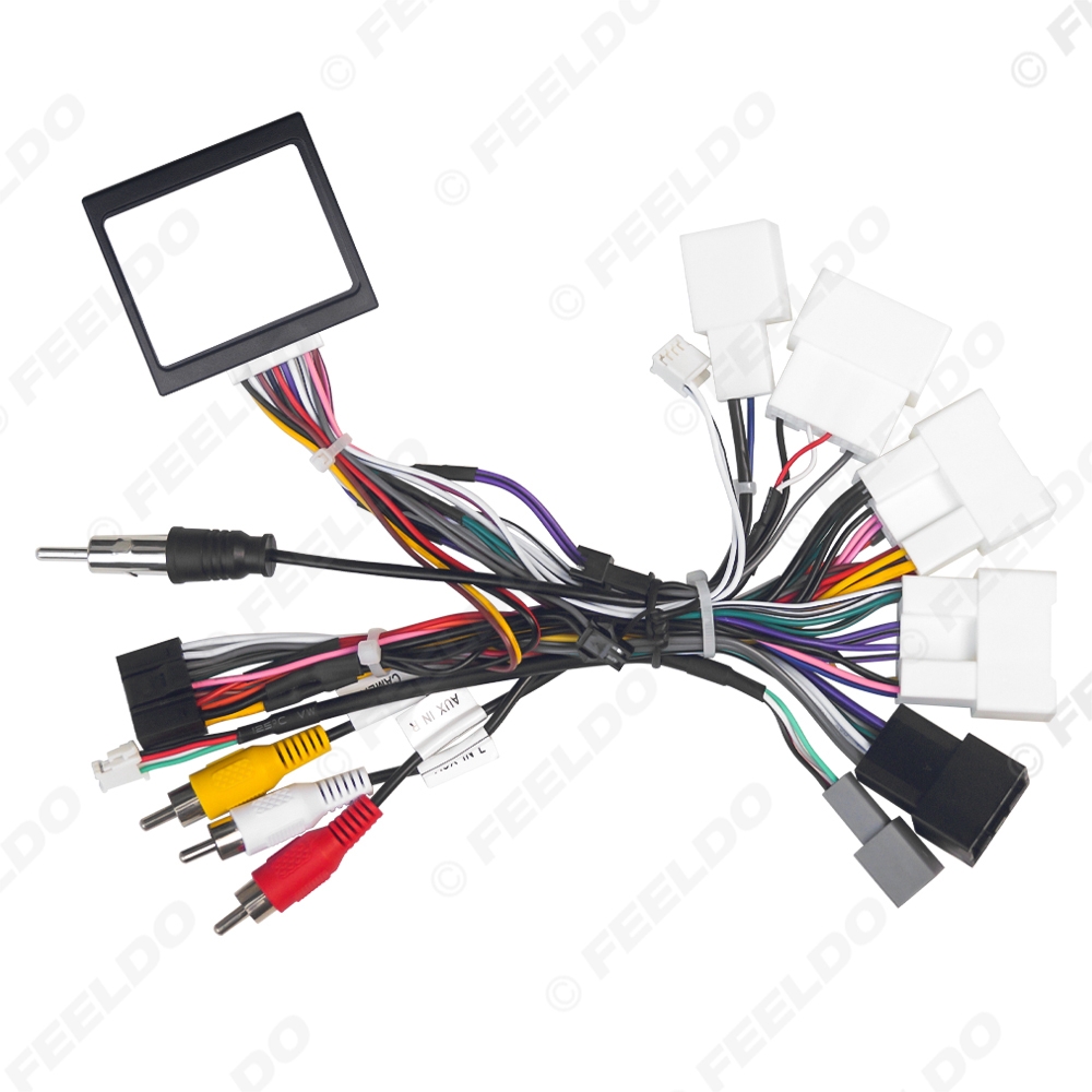 Picture of Car 16pin Power Cord Wiring Harness Adapter With Canbus For Prado/Highlander/Harrier/Corolla Cross/Frontlander Installation Head Unit